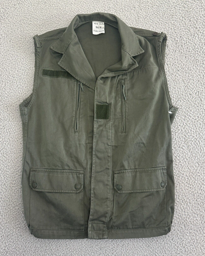 Vintage Paul Boye Vest Mens Medium Olive Green Army Utility Combat Hunting 90s - Picture 1 of 13