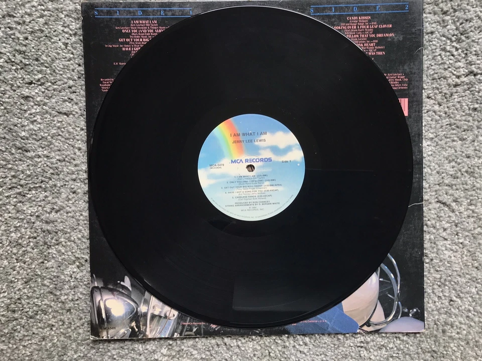 Jerry Lee Lewis Lp I Am What I Am MCA Records MCA-5478 VG Used Condition Foto 3 de 4