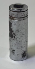 Snap-on Tools  3/8 Drive SAE 5/8" Deep 6 Point Chrome Socket SFS201 USA