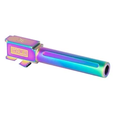 TRUE PRECISION for GLOCKS G19 19X G45 GEN1-5 FLUTED BARREL 9MM RAINBOW CAMELION 