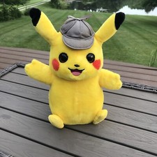 Pokemon Detective Movie Talking Pikachu 10 Inch Tall Plush Sound Movement  A12 for sale online