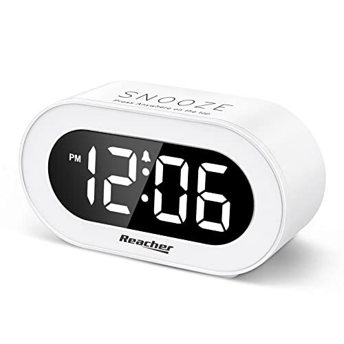 REACHER Small LED Digital Alarm Clock with Snooze, Simple to  Assorted Colors