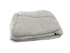 New Quince European Linen Duvet Cover King/Cal King Natural Chambray Shams