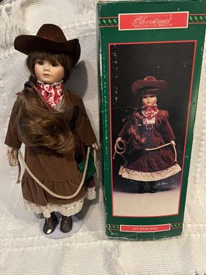 House Of Lloyd Christmas Around The Word 18 INCH Jan Jesse Doll Porcelain Vtg