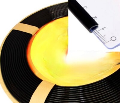 3 metre moulding piping U profile strip black edge protection universal
