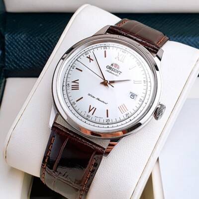 Orient TAC00008W0 2nd Generation Bambino Automatic Leather Roman 