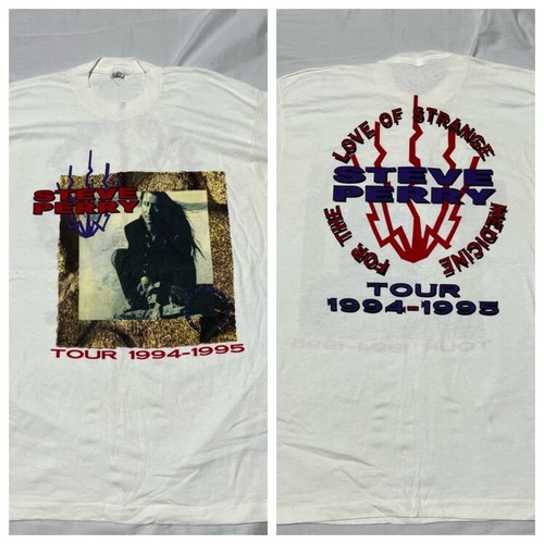 Vintage Tour 1994-95 Steve Perry T Shirt Size XL Single Stitch Band tee, Size XL, $77