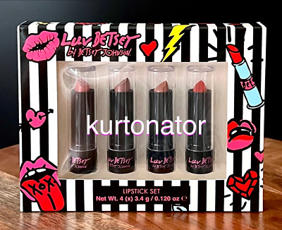 Luv Betsey by Betsey Johnson Lipstick 4pc Set NEW oz Each