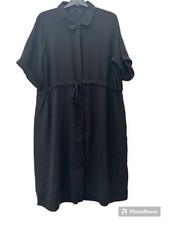 NEW LOOK MATERNITY & NURSING BLACK SHIRT DRESS SIZE 8 NEW WITHOUT TAGS