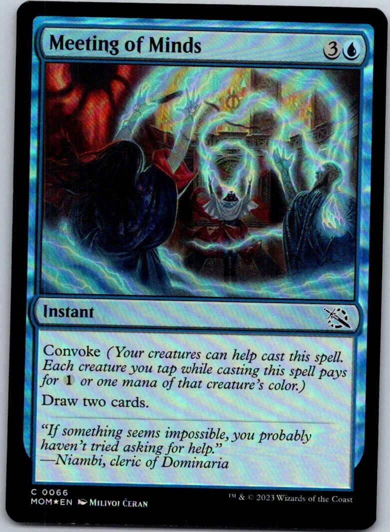 Magic the Gathering Foil Meeting of Minds March of the Machine MTG
