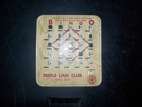 VINTAGE BINGO REUSABLE CARDS, THE BINGO KING, AUTO-MAGIC 1959 - Picture 2 of 3