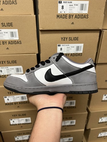 Size 7 - Nike Dunk NKE Low 6.0 White / Union Grey 314142-102 - Picture 9 of 13