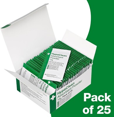 25 x Clean-Up Deo Pulver - super saugfähig 10g Beutel - Körperflüssigkeiten, Urin, Erbrechen