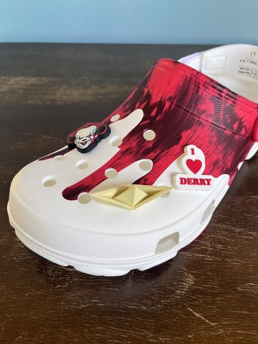 Zueco todo terreno Crocs x IT Horror Pack "Pennywise" para hombre talla 11 210239-90H - Imagen 10 de 15