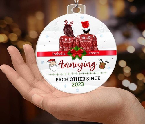 Personalized Christmas Ornament❄️, Funny Christmas Gift For Her|Him, Wife Gift! - Picture 2 of 26