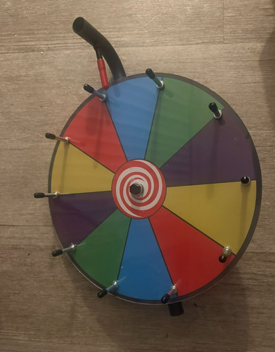 Unbranded 12" 5 Color 10 Slot Spinning Prize Wheel