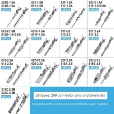 Automotive Connector Pins Kit - 567 pcs Crimped Terminals for All Vehicles!
