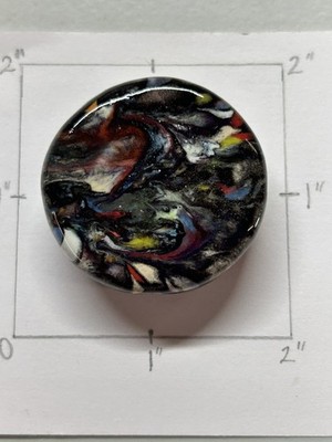 BOGART CERAMIC SMOKE STONE BLACK MULTICOLOR DESIGN CIGARETTE HOLDER KILN FIRED