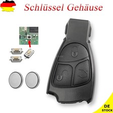 Auto Schl&uuml;ssel + 2x Batterie + 3x Taster f&uuml;r Mercedes W202 W203 W208 W210 W211