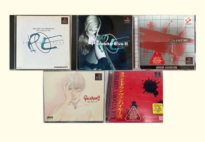 Silent Hill Parasite Eve 1 & 2 Galerians Countdown Vampires PS1 5 Spiele Set ...