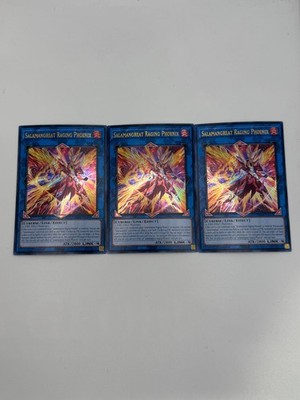 YUGIOH: 3x Salamangreat Raging Phoenix (UR) Ultra Rare NM RA04-EN083