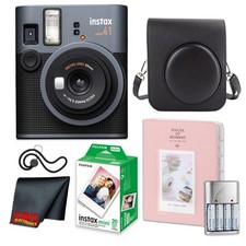 Fujifilm Instax Mini 41 Instant Camera w/ 4 AA Rechargeable Batteries