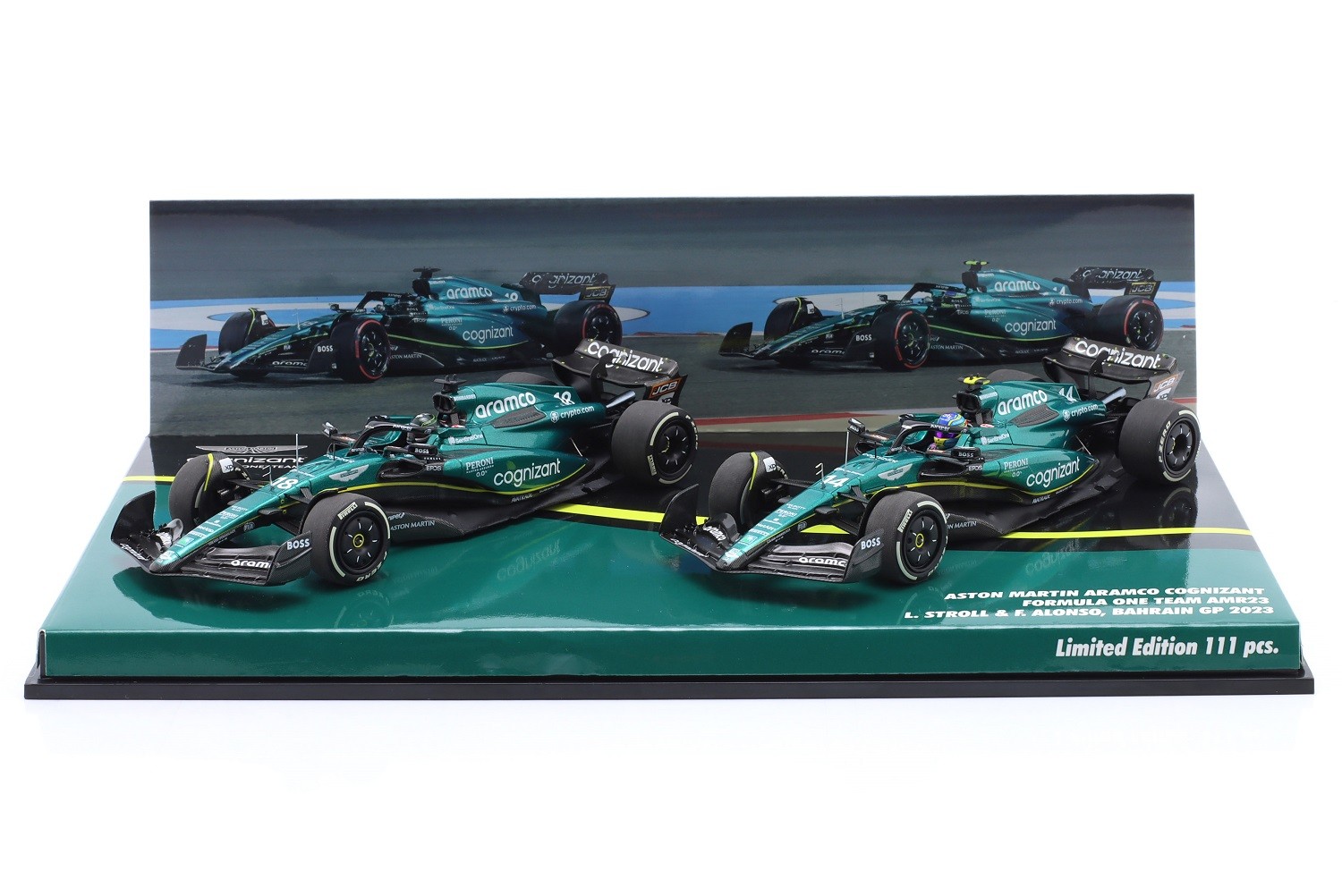 Aston Martin Cognizant F1 Team 2023 AMR23 Alonso / Stroll 1:43