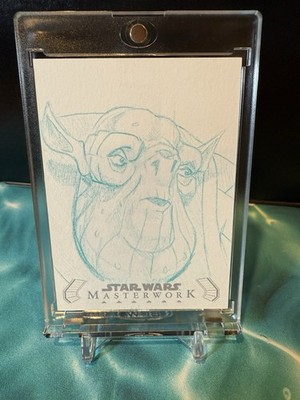 2020 Topps Star Wars Masterwork Sketch Card Azmorigan By Artist Marlo Agunos
