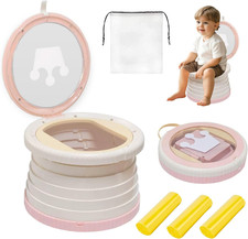 Portable, Foldable Potty seat for Toddler, Training Toilet Seat Emergency Toilet