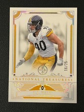 TJ Watt 2025 Panini National Treasures Football Holo Silver /25 Steelers 85