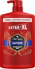 Old Spice Captain Shower Gel Men 3-in-1 Mens Shampoo Body Hair Face Wash 1000ml 7.59 per litre