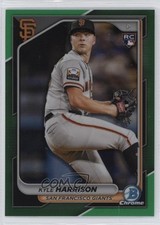 2024 Bowman Chrome Green Refractor /99 Kyle Harrison #84 1kn1