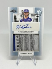 2018 Leaf Metal Perfect Game All-American Patch Auto Hayden Travinski /3 