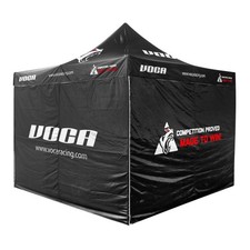 Tente paddock voca racing 3x3m noir structure alu (avec sac de transport et cloi
