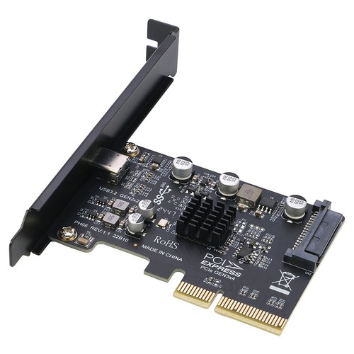 USB-C 20Gbps PCI Express 3.0 x4 Adapter Card, Data Only, for Windows/macOS/Linux - Afbeelding 7 van 8