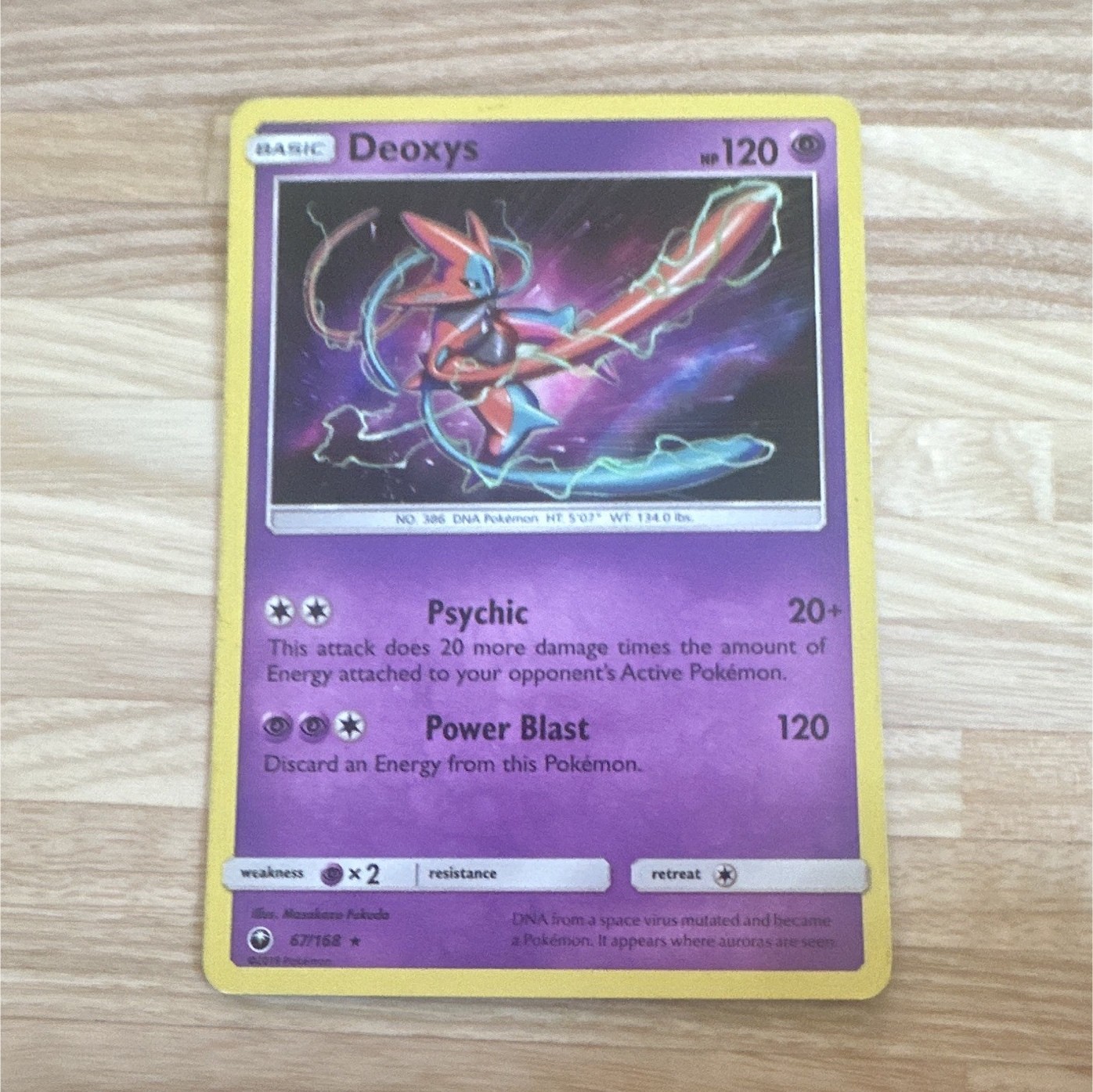 The Pokémon Company Deoxys SM-Celestial Storm Reverse Holo ENG 120HP 67/168
