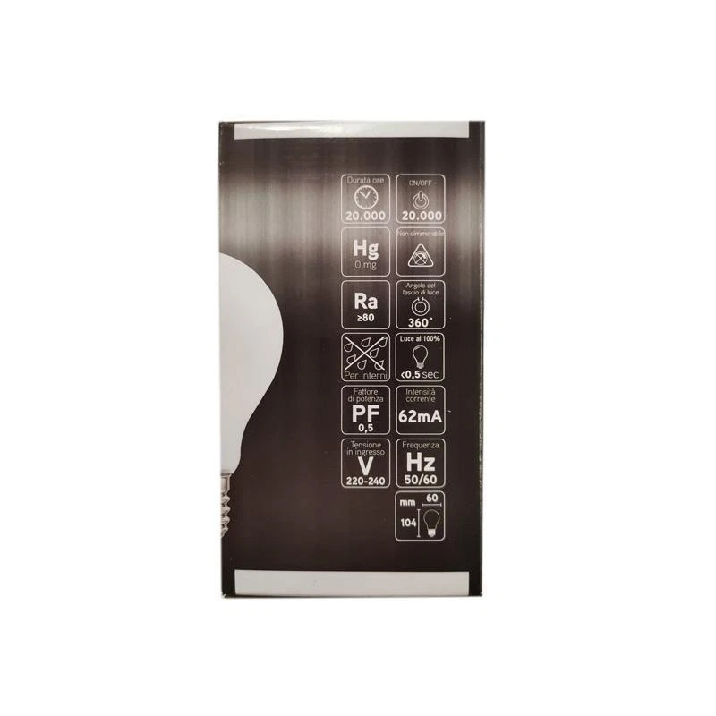 LAMPADINA A LED E27 IOLUME 8W, 4000K, 1055 LM, LUCE NATURALE, MCI IO100752W - Immagine 3 di 4