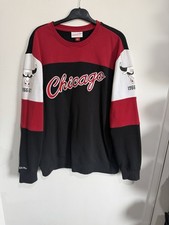 Chicago Bulls Mitchell & Ness Sweater Jumper Sweatshirt Great Condition Large