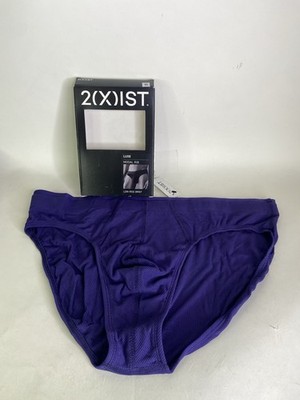 2xist Luxe Modal Rib Low Rise Brief Underwear Aura Mens Size XL
