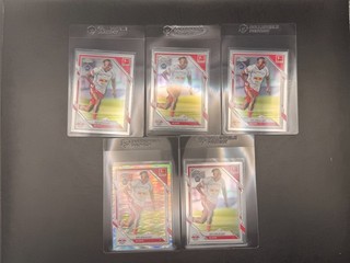 Yan Diomande RC 2025 26 Topps Chrome Bundesliga 5er Base/Hyper LOT