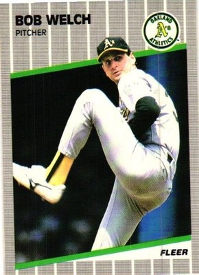 1989 Fleer Bob Welch #25