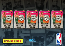 Lot x5 2020-21 Panini Mosaic NBA Basketball 20-Card Hanger Box Sealed AU40