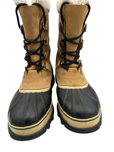 Sorel Caribou Waterproof Nubuck NM1000-281 Winter Snow Boots Adult Men's Size 10 - Picture 2 of 11