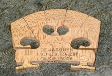 DE JACQUES Violin Bridge - Made in France - Medium 4/4 - Adjustable Feet