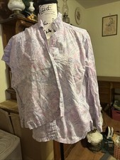 Lauren Ralph Lauren Women s Pajama Set Cotton Purple Pink Paisley Monogram Large
