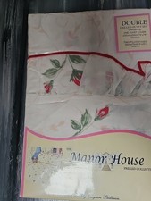 Floral Double Duvet Set Frilled Cottage Pillow Cases Manor House Sarah