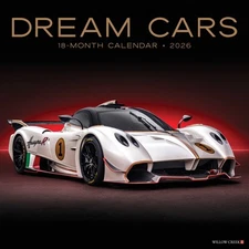 Dream Cars 2026 Wall Calendar (free shipping)