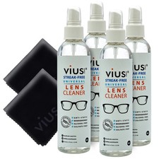 Lens Cleaner vius Premium Lens Cleaner Spray for Eyeglasses Cameras PACK 4 