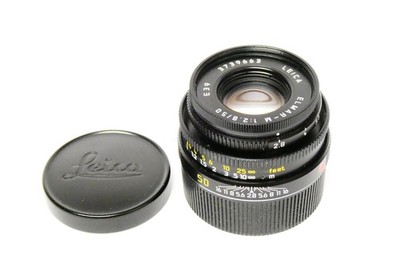 Leica / Leitz Elmar-M 2,8 / 50 mm E39  Objektiv schwarz Germany  3739663