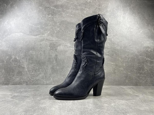 Women Diesel Boots Navy Leather 39